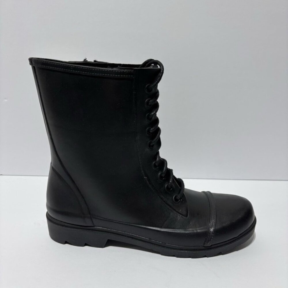 Steve Madden Women’s Troopa-R Black Lace-Up Boots, Size 7 M